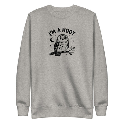 I'm a Hoot Sweatshirt in Carbon Grey, front