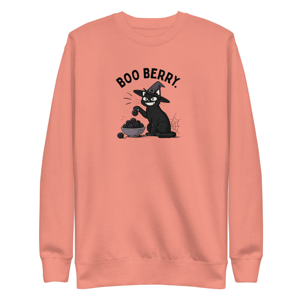 Boo Berry Sweatshirt in Dusty Rose, front