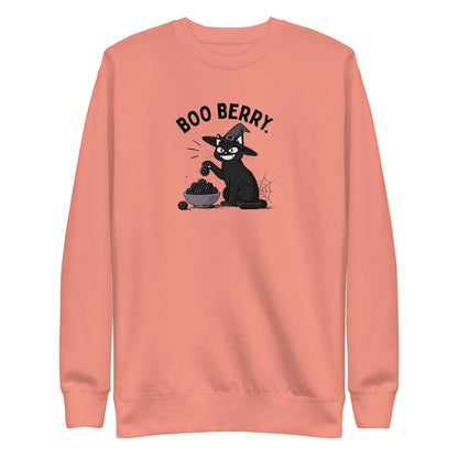Boo Berry Sweatshirt in Dusty Rose, front