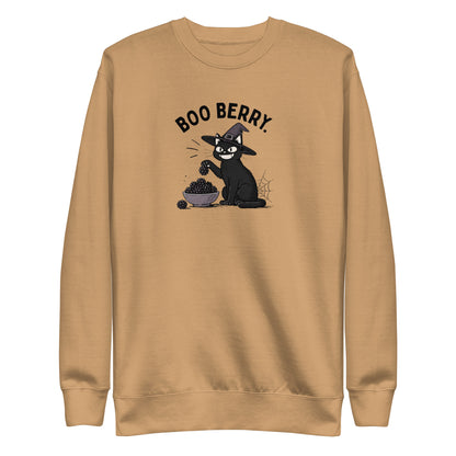 Boo Berry Sweatshirt in Khaki, front