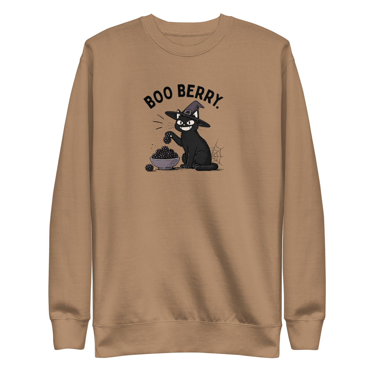 Boo Berry Sweatshirt in Latte, front