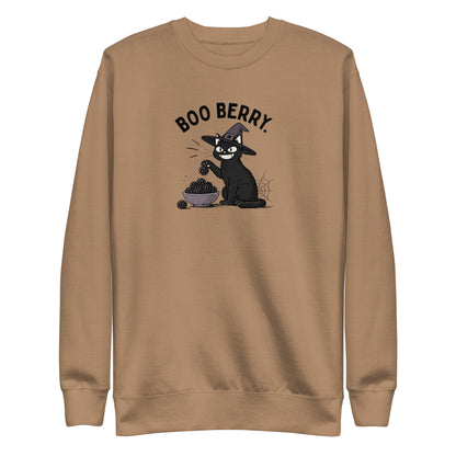 Boo Berry Sweatshirt in Latte, front