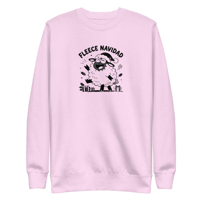 Fleece Navidad Sweatshirt in Lavender, front