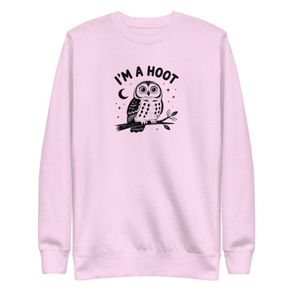 I'm a Hoot Sweatshirt in Lavender, front