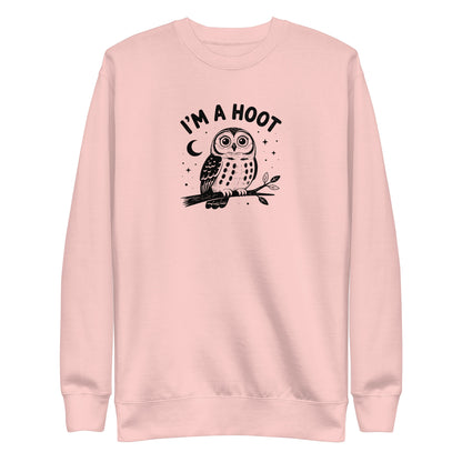 I'm a Hoot Sweatshirt in Light Pink, front