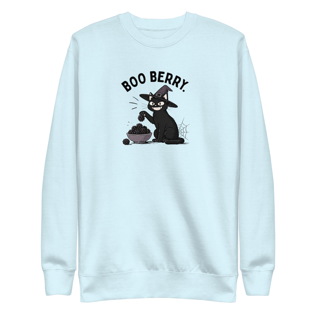 Boo Berry Sweatshirt in Sky Blue, front