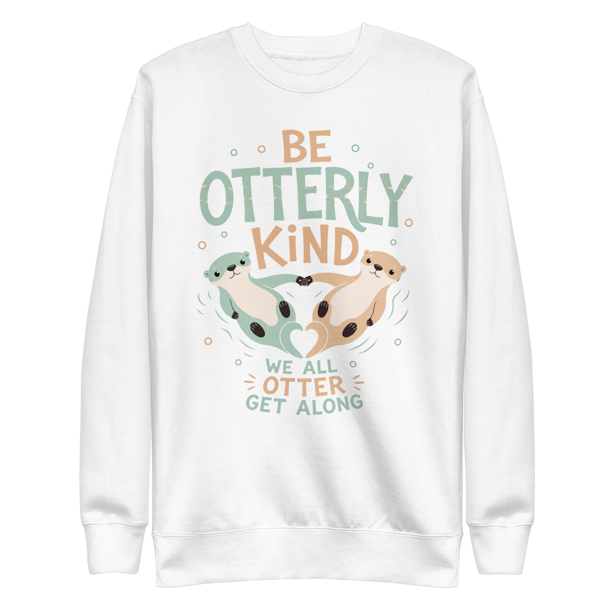 Be Otterly Kind Sweatshirt - White