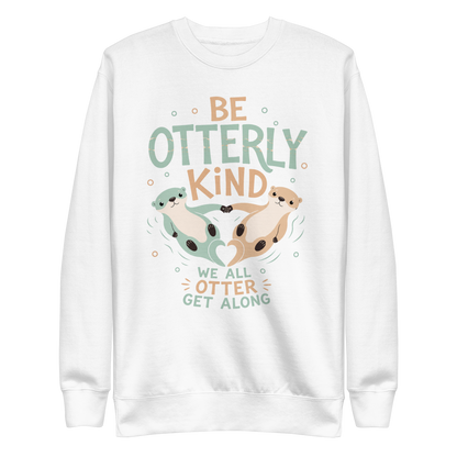 Be Otterly Kind Sweatshirt - White
