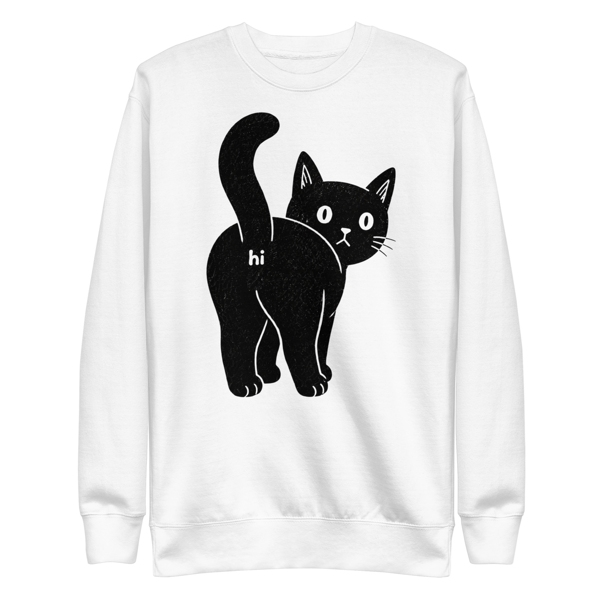 Sh!tty Kitty Sweatshirt - White