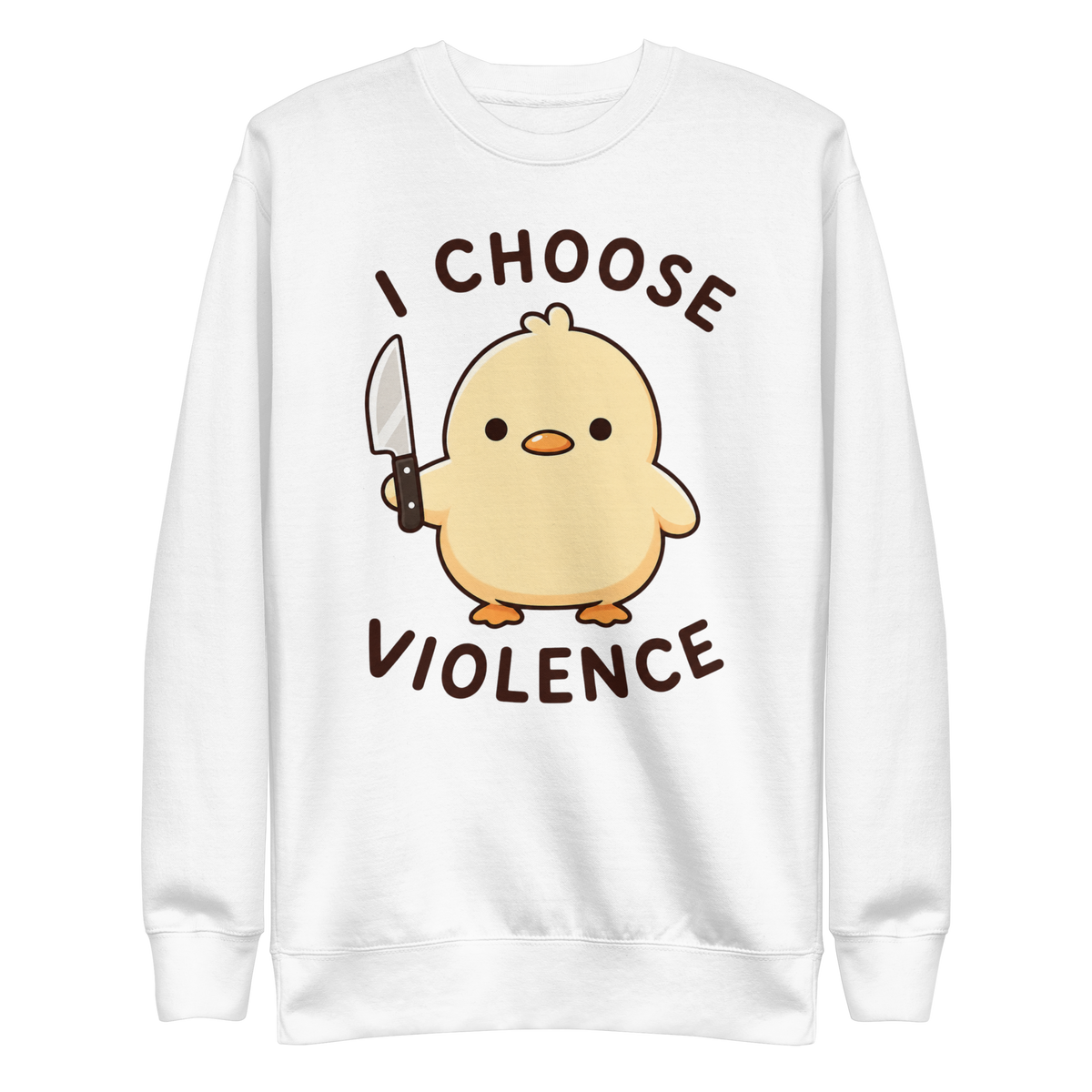I Choose Violence Sweatshirt - White