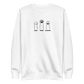 Rock Paper Scissors Sweatshirt - White