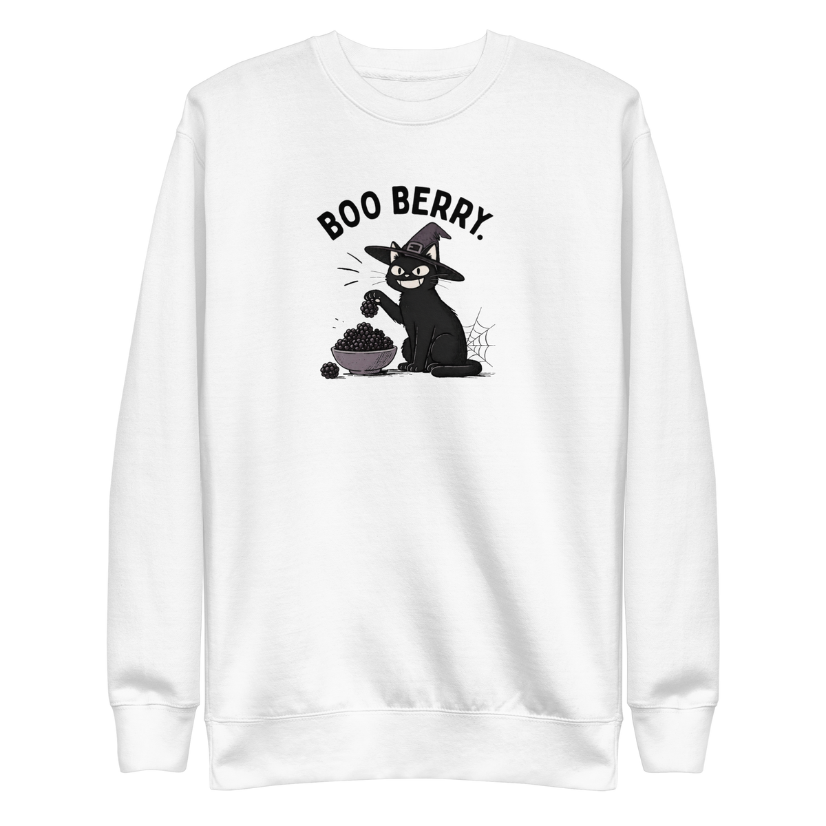 Boo Berry Sweatshirt in White, front