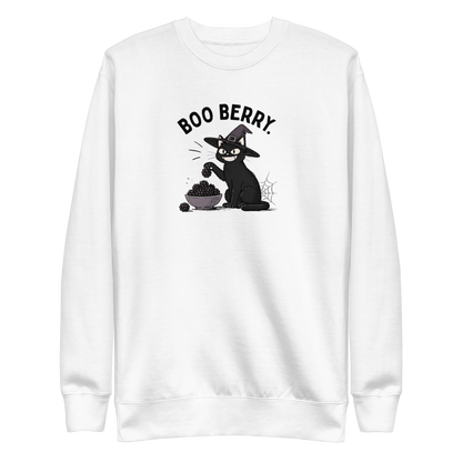 Boo Berry Sweatshirt in White, front