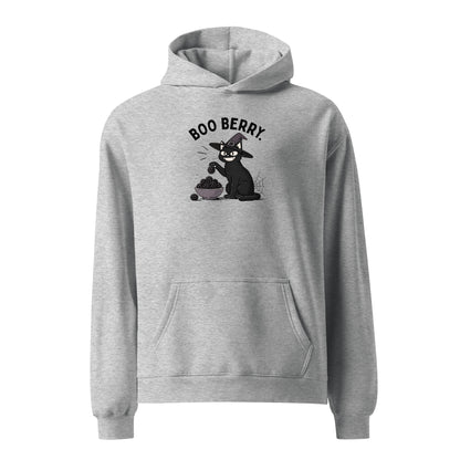 Boo Berry Hoodie in Athletic Heather, front