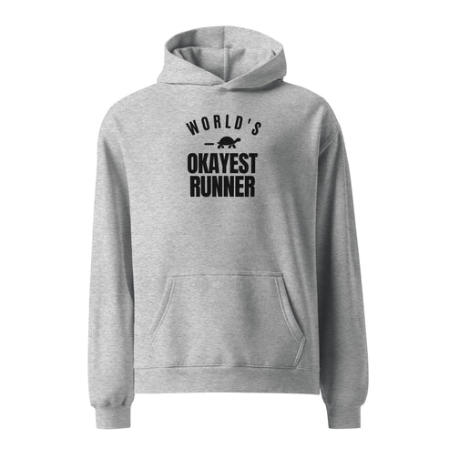World's Okayest Runner Relaxed Fit Hoodie