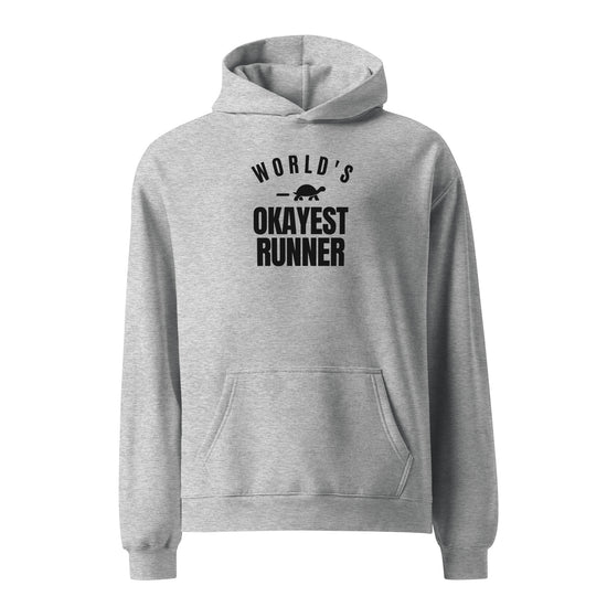 World's Okayest Runner Relaxed Fit Hoodie