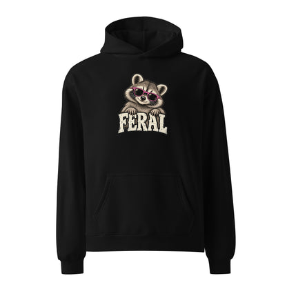 Feral Raccoon Relaxed Fit Hoodie