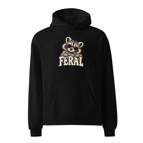 Feral Raccoon Relaxed Fit Hoodie