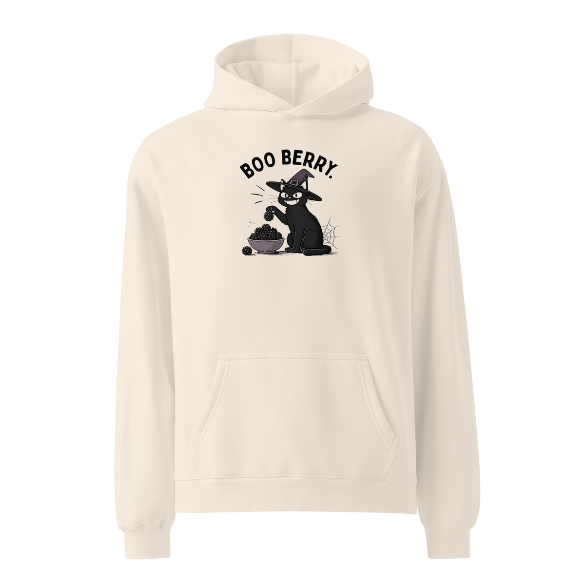 Boo Berry Hoodie in Bone, front