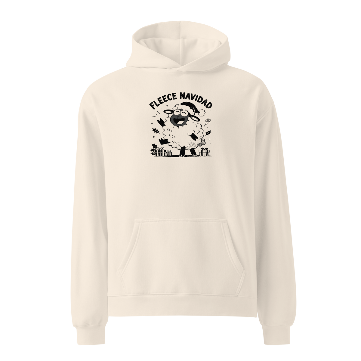 Fleece Navidad Relaxed Fit Hoodie