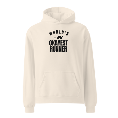 World's Okayest Runner Relaxed Fit Hoodie