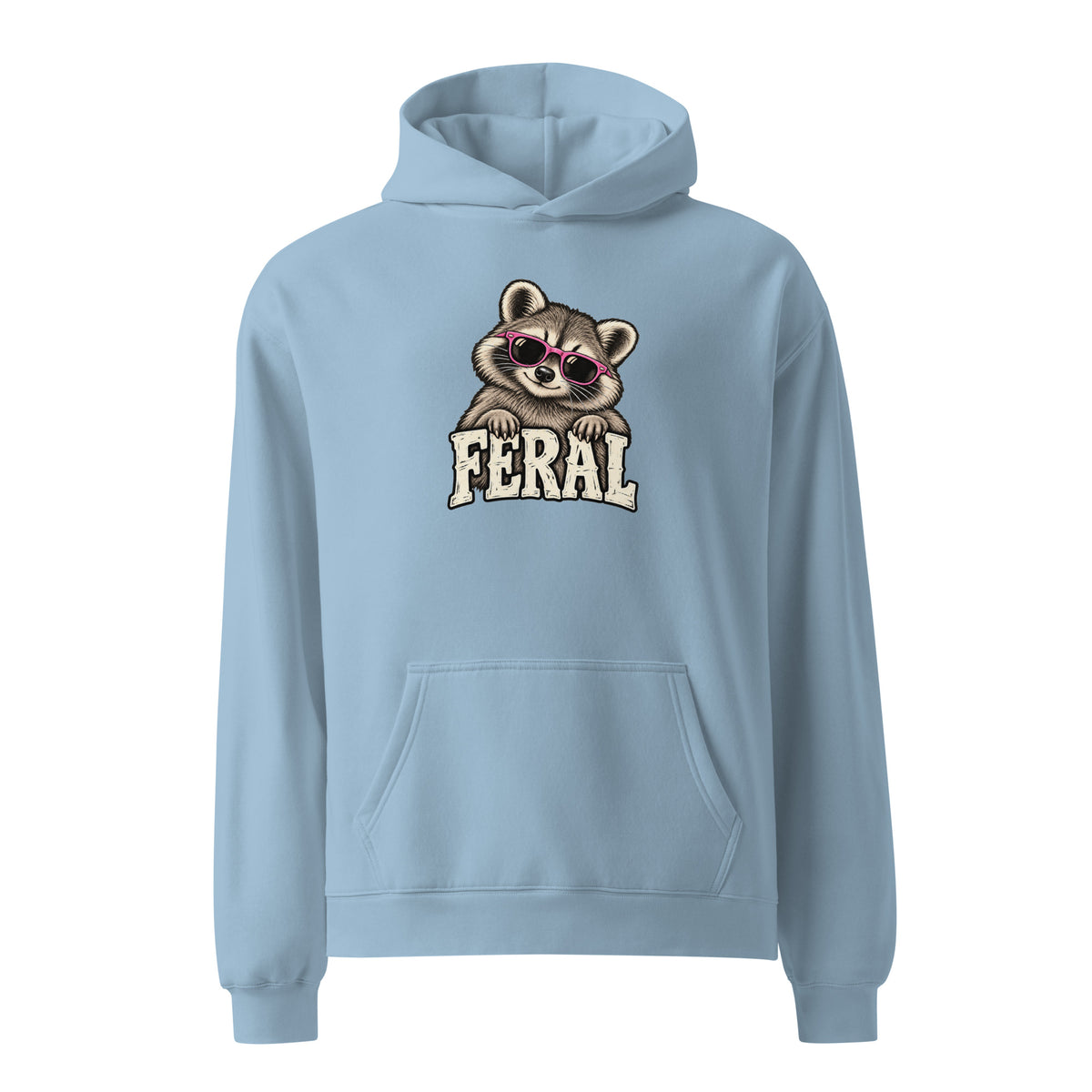 Feral Raccoon Relaxed Fit Hoodie