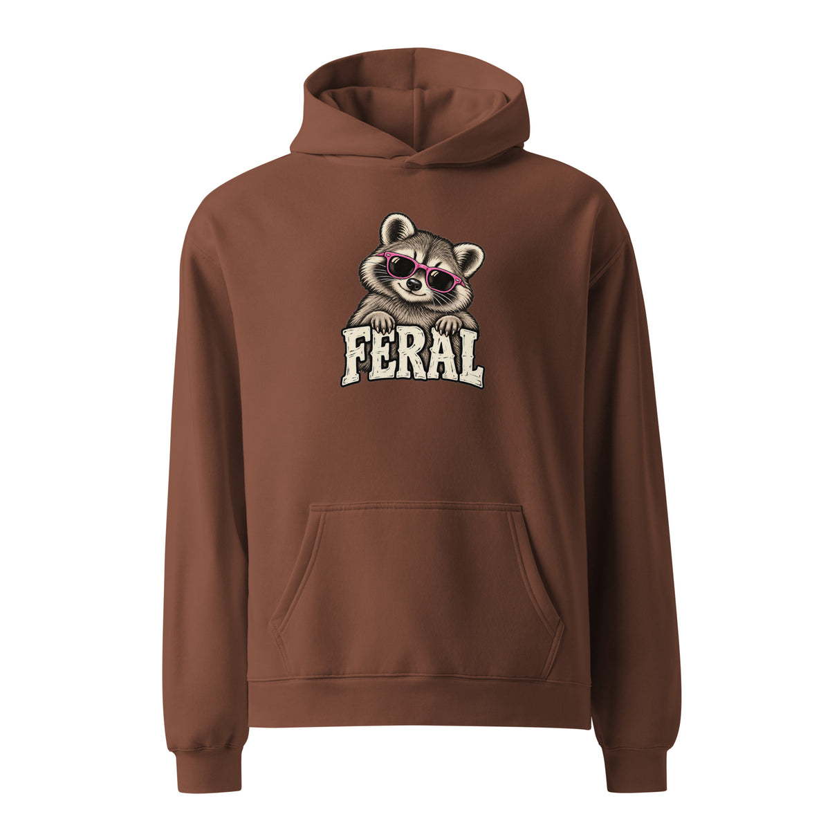 Feral Raccoon Relaxed Fit Hoodie