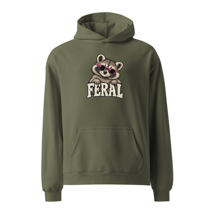 Feral Raccoon Relaxed Fit Hoodie