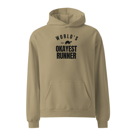 World's Okayest Runner Relaxed Fit Hoodie
