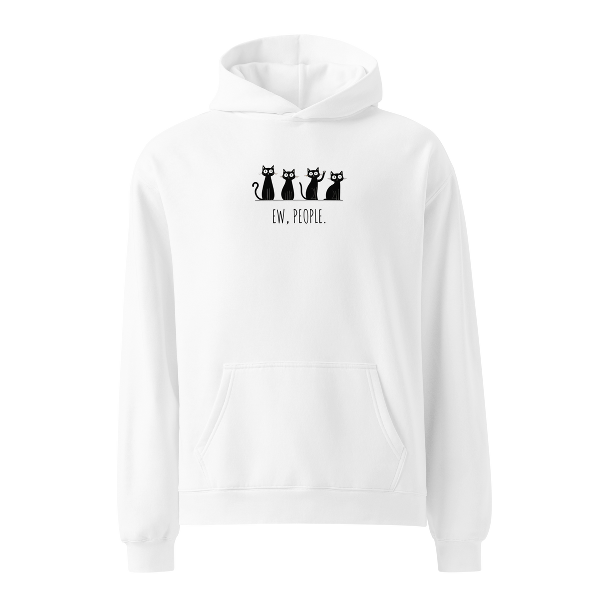 Ew, People Relaxed Fit Hoodie - White