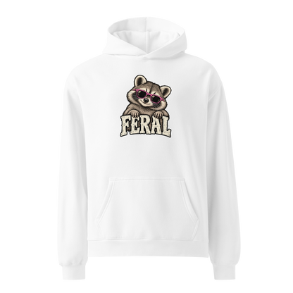 Feral Raccoon Relaxed Fit Hoodie