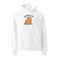 Chonk Cat Hoodie in White, front