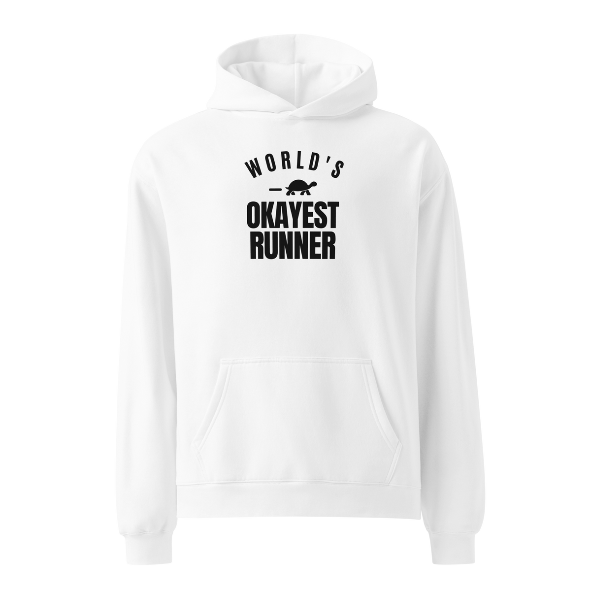 World's Okayest Runner Relaxed Fit Hoodie