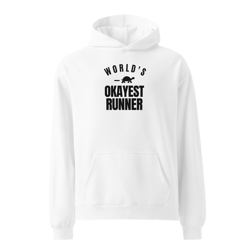 World's Okayest Runner Relaxed Fit Hoodie