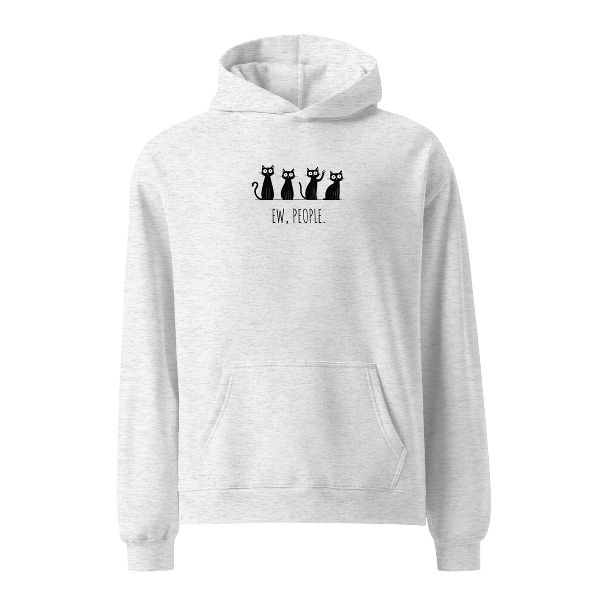 Ew, People Relaxed Fit Hoodie - White Heather