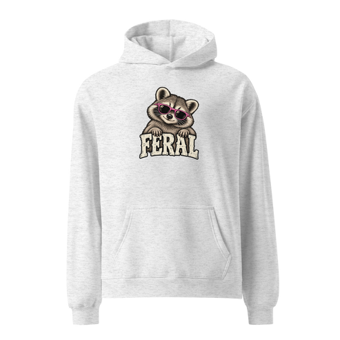 Feral Raccoon Relaxed Fit Hoodie