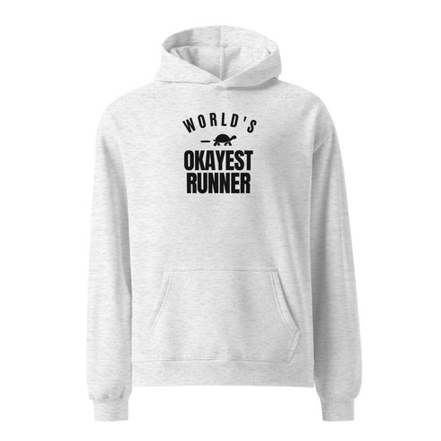 World's Okayest Runner Relaxed Fit Hoodie