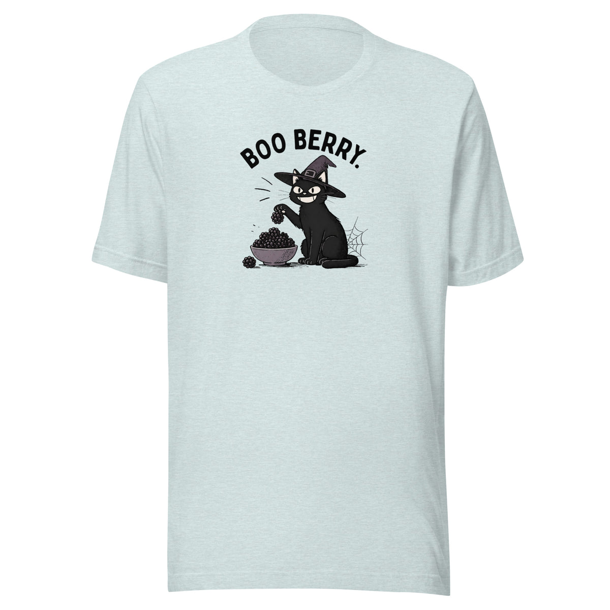 Boo Berry T-Shirt in Heather Prism Ice Blue, front