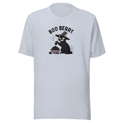 Boo Berry T-Shirt in Light Blue, front