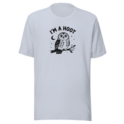 I'm a Hoot T-Shirt in Light Blue, front