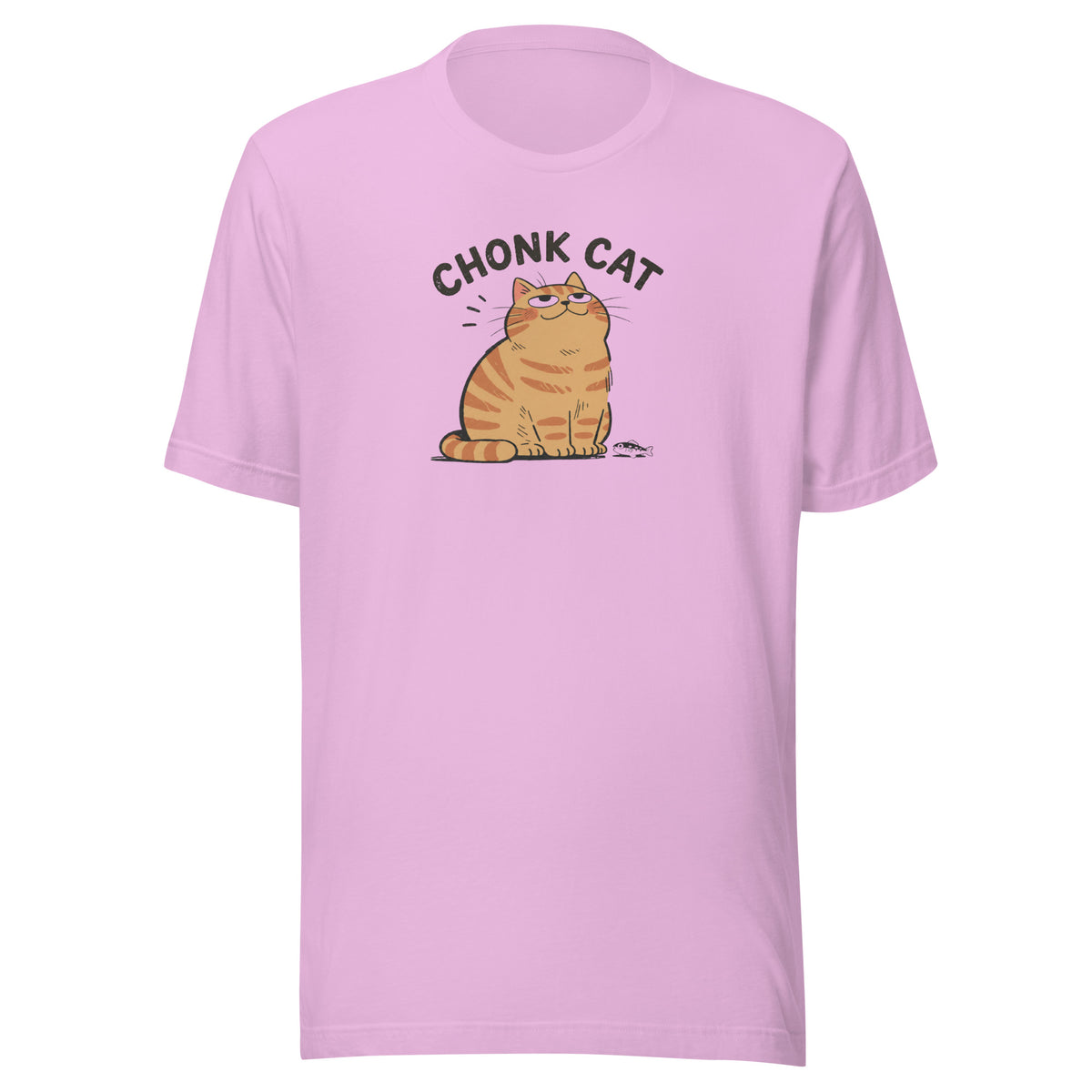 Chonk Cat T-Shirt in Lilac, front