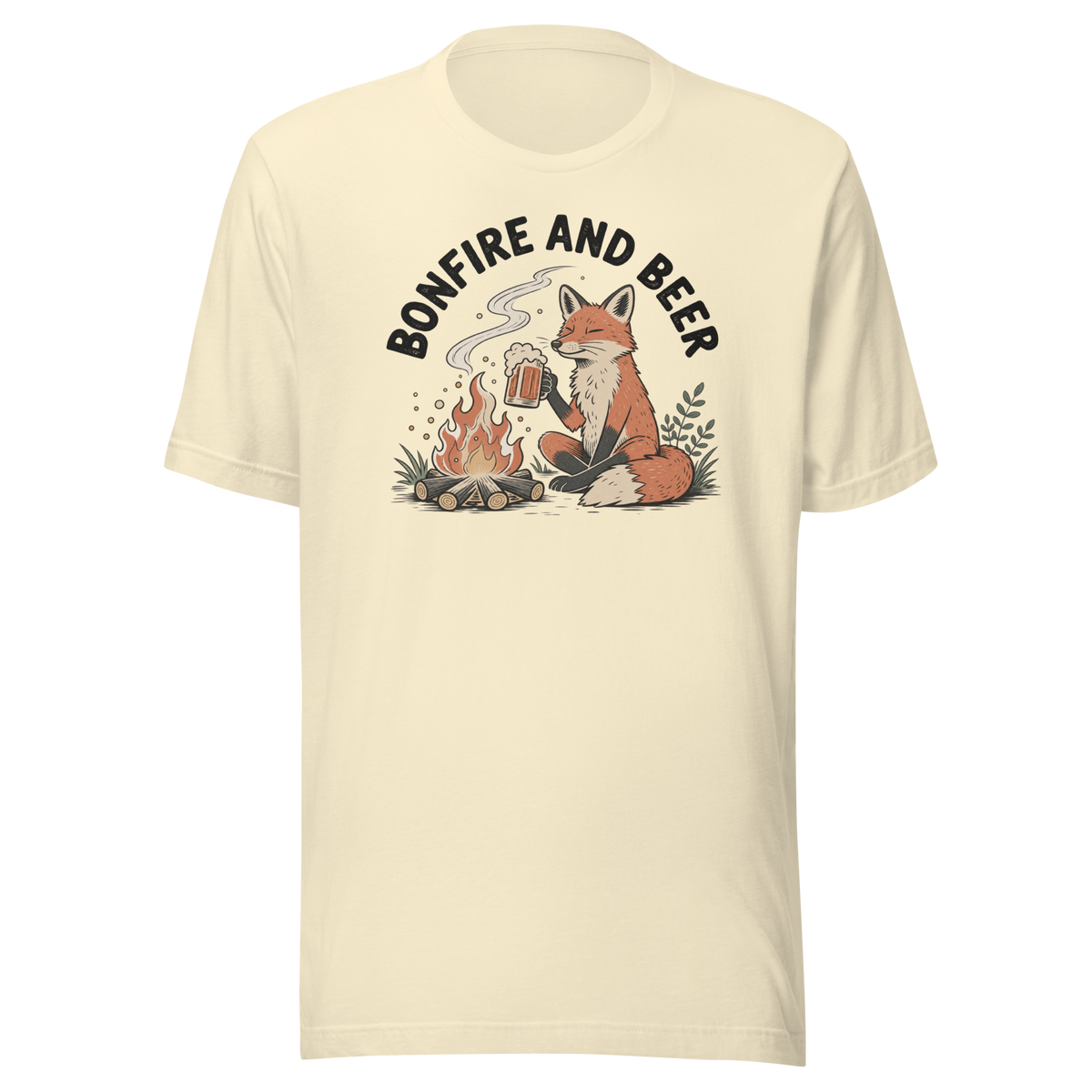 Bonfire and Beer Everyday T-Shirt - Natural