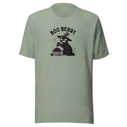 Boo Berry T-Shirt in Sage, front