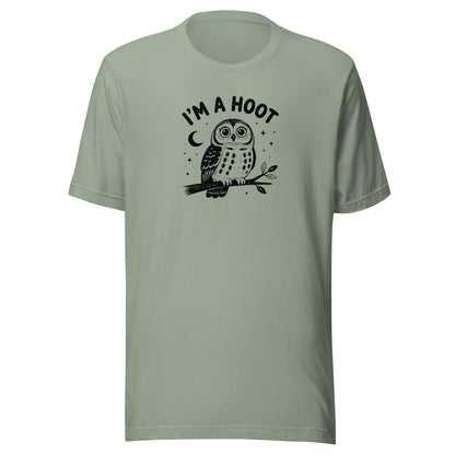 I'm a Hoot T-Shirt in Sage, front