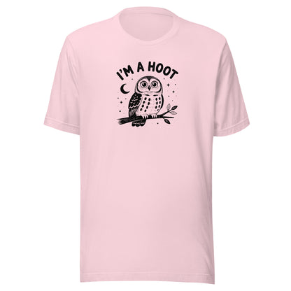 I'm a Hoot T-Shirt in Soft Pink, front