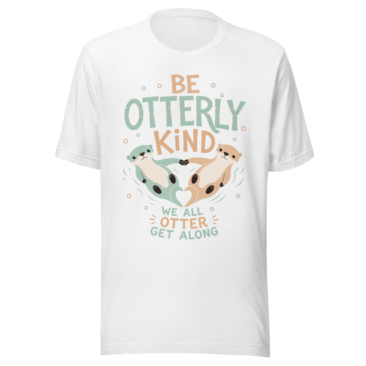 Be Otterly Kind Everyday T-Shirt - Solid White Blend