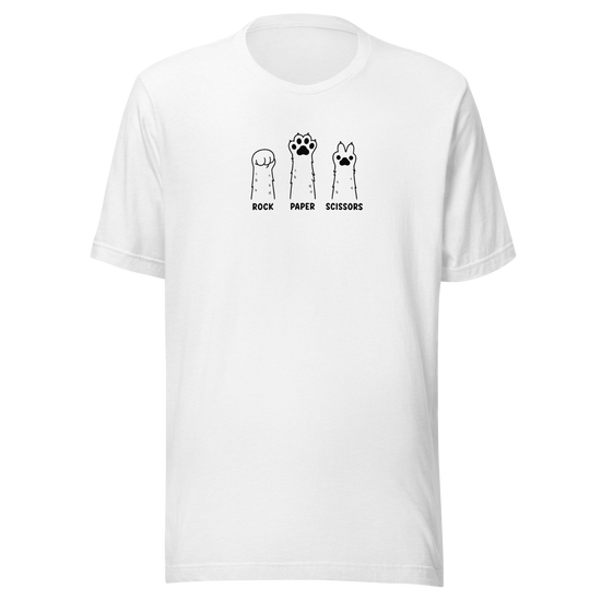 Rock Paper Scissors Everyday T-Shirt - Solid White Blend
