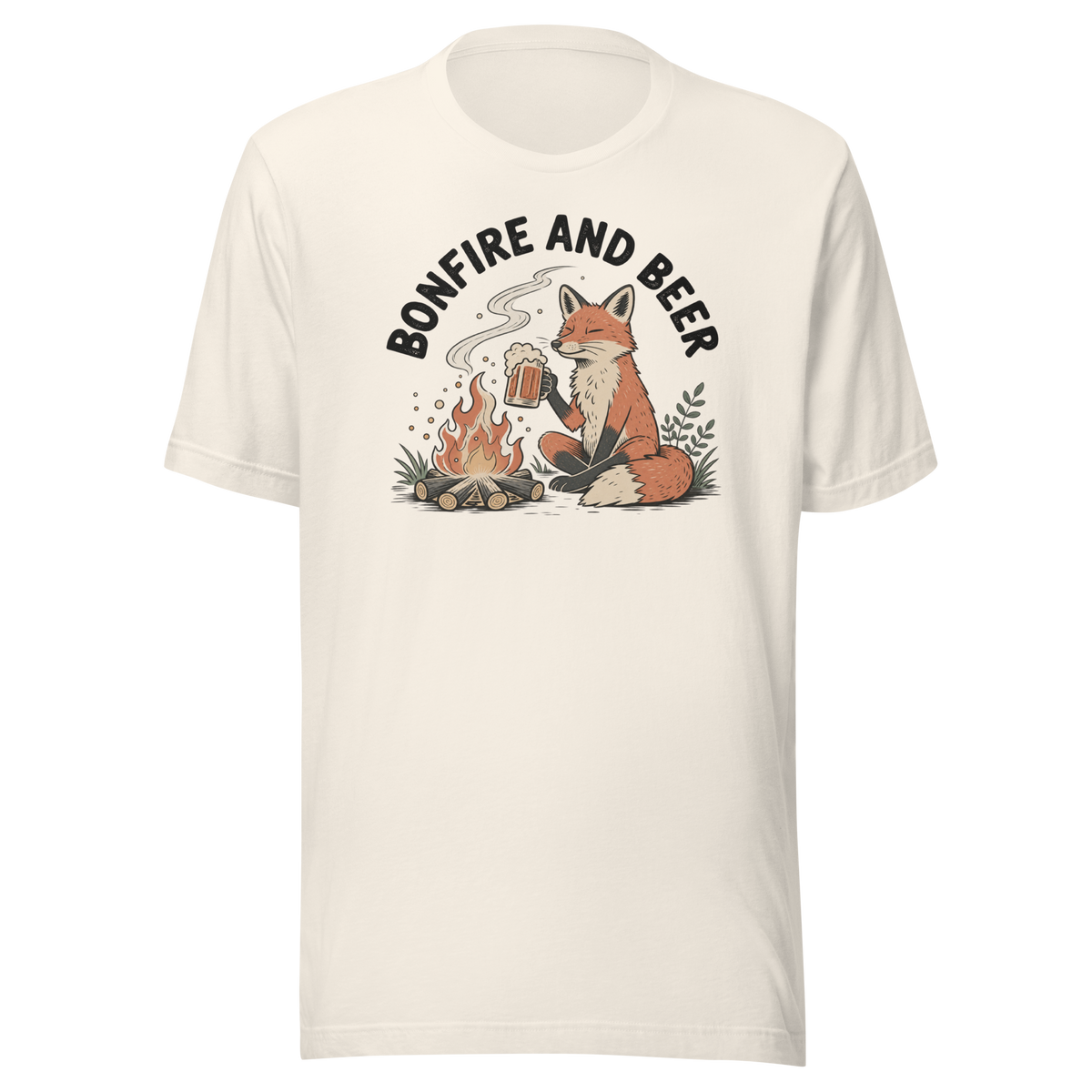Bonfire and Beer Everyday T-Shirt - Vintage White