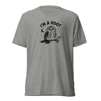 I'm a Hoot T-Shirt in Athletic Grey Triblend, front