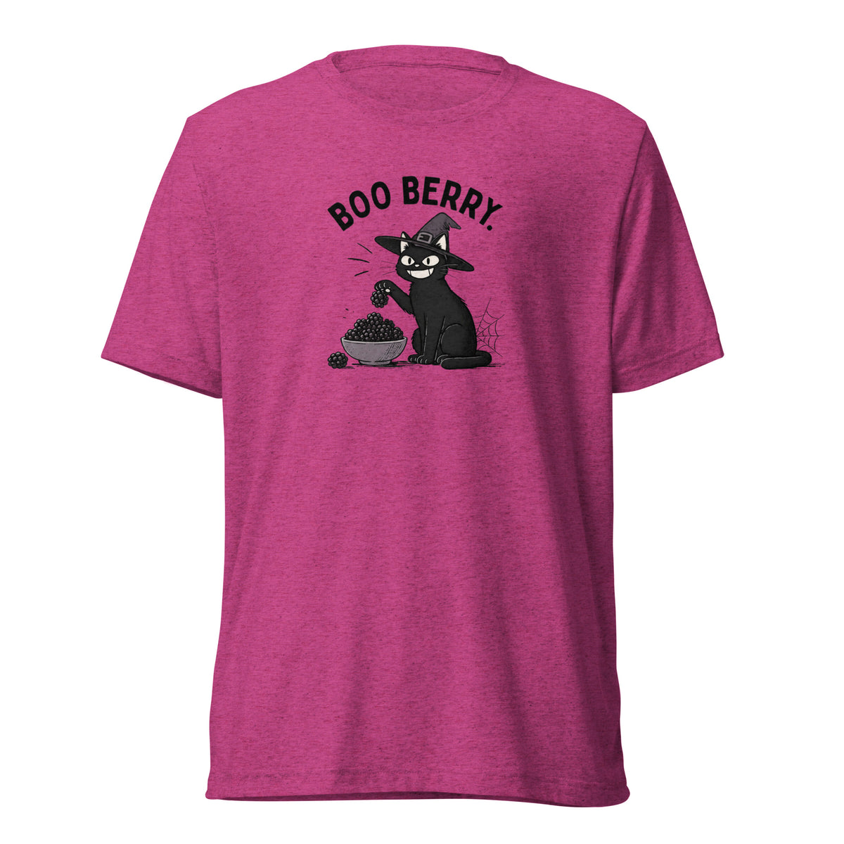 Boo Berry T-Shirt in Berry Triblend, front